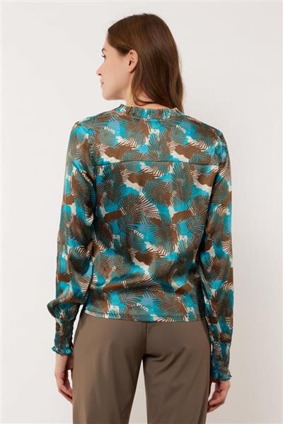 Grote foto monica blouse 24vzg39 bermudablauw kleding dames blouses