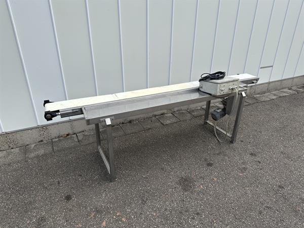 Grote foto transportband 265 x 19 cm met roestvrijstalen frame agrarisch transportbanden
