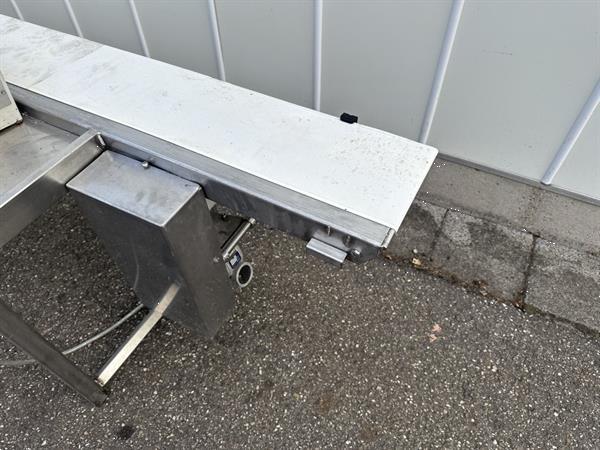 Grote foto transportband 265 x 19 cm met roestvrijstalen frame agrarisch transportbanden