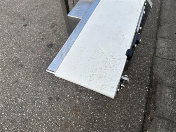 Grote foto transportband 265 x 19 cm met roestvrijstalen frame agrarisch transportbanden