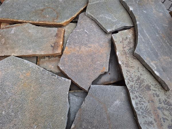 Grote foto flagstones brasil green 2 5 4 cm dik tuin en terras tegels en terrasdelen
