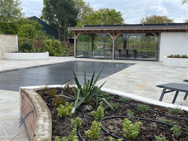 Grote foto flagstones brasil green 2 5 4 cm dik tuin en terras tegels en terrasdelen