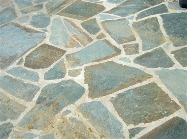 Grote foto flagstones karystos green 2 5 4 cm dik tuin en terras tegels en terrasdelen