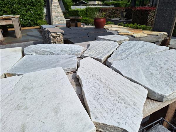 Grote foto flagstones brasil white 2 5 4 cm dik tuin en terras tegels en terrasdelen