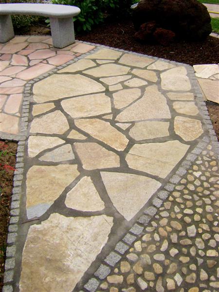 Grote foto flagstones limon 3 5 cm dik tuin en terras tegels en terrasdelen