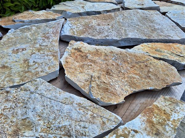 Grote foto flagstones limon 3 5 cm dik tuin en terras tegels en terrasdelen