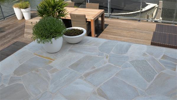 Grote foto flagstone assortiment tuin en terras tegels en terrasdelen