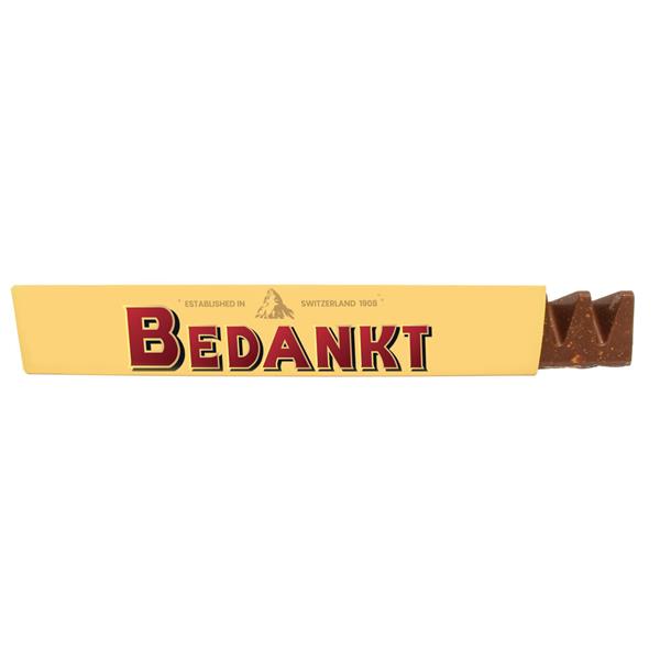 Grote foto collega bedankje toblerone diversen levensmiddelen