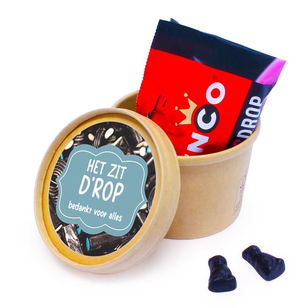 Grote foto collega bedankje toblerone diversen levensmiddelen