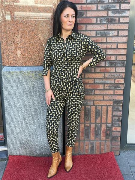 Grote foto travel jumpsuit delo 2033 black deep kleding dames overige kledingstukken