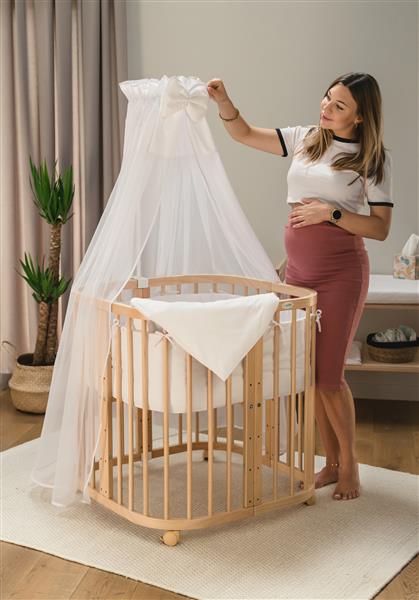 Grote foto set 2 waterdichte hoeslakens voor 7 in 1 babybed set waterdicht molton wit kinderen en baby complete kinderkamers