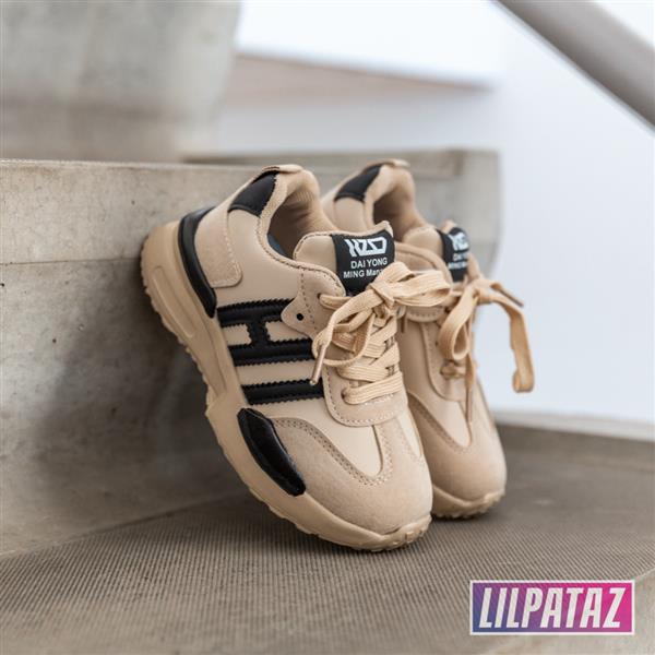 Grote foto hulckz beige maat 26 35 kindersneakers maat 32 kinderen en baby schoenen voor meisjes