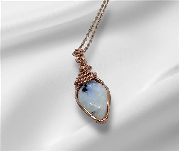 Grote foto maansteen ketting sieraden tassen en uiterlijk kettingen