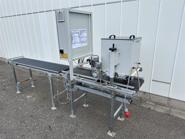 Grote foto visser vd 450 afstrooilijn voor trays met rollenbaan agrarisch tuinbouw