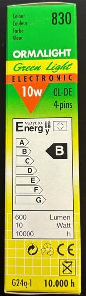 Grote foto ormalight ormalight g24q 1 10 watt ol de 4 pins 6stuks doe het zelf en verbouw lasapparaten