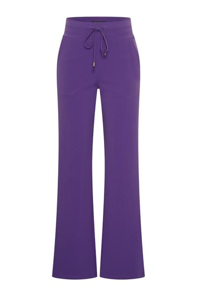 Grote foto travel pantalon uni naomi 2089 purple kleding dames overige kledingstukken