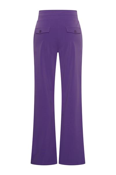 Grote foto travel pantalon uni naomi 2089 purple kleding dames overige kledingstukken