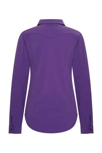Grote foto travel top pofmouw uni naomi 2226 purple kleding dames overige kledingstukken