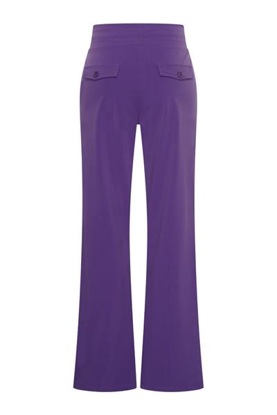Grote foto travel pantalon uni naomi 2089 purple kleding dames overige kledingstukken