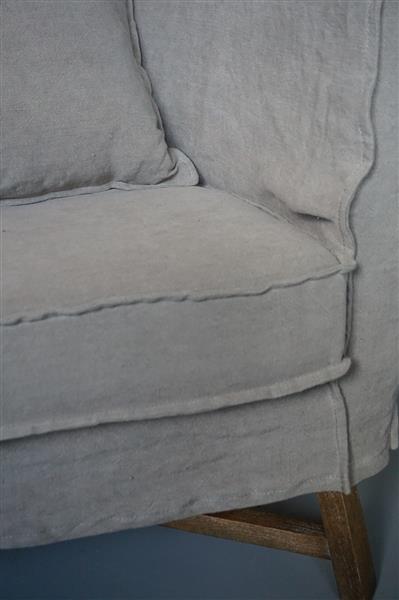 Grote foto fauteuil dirk kussen linnen aura peeperkorn huis en inrichting woningdecoratie