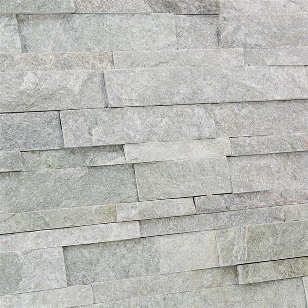 Grote foto natuursteen strips wandbekleding leisteen grey white 0 63m doe het zelf en verbouw tegels