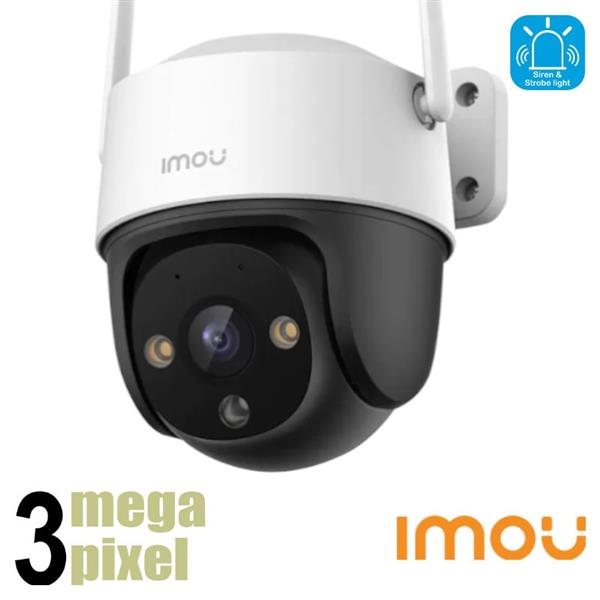 Grote foto imou cruiser 3mp bestuurbare wifi camera smart tracking active deterrence ipc s7cp audio tv en foto videobewakingsapparatuur