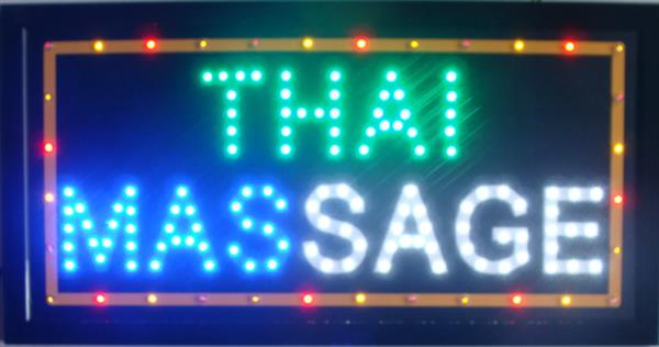 Grote foto thaise massage led bord lamp verlichting lichtbak reclamebord j huis en inrichting overige