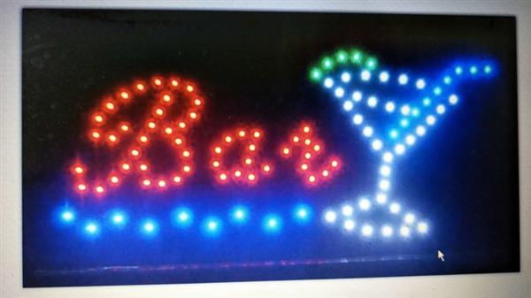 Grote foto bar cafe broodjes led bord lamp verlichting lichtbak reclamebord b1 huis en inrichting overige