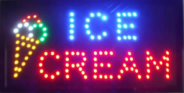 Grote foto ice cream ijs led bord lamp verlichting lichtbak reclamebord d huis en inrichting overige