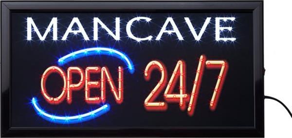 Grote foto mancave led bord lamp verlichting lichtbak reclamebord mancave huis en inrichting overige