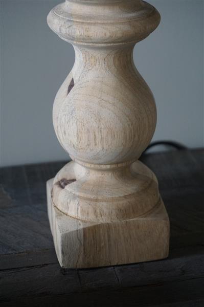 Grote foto lampenvoet cumani hout naturel of bruin huis en inrichting bankstellen