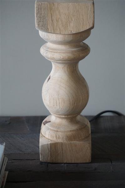 Grote foto lampenvoet cumani hout naturel of bruin huis en inrichting bankstellen
