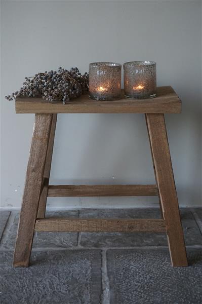 Grote foto decoratie krukje naturel h50 x b47 x d24 cm huis en inrichting woningdecoratie