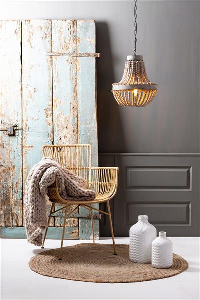 Grote foto luna kralen hanglamp 35 5 x h45 cm huis en inrichting bankstellen