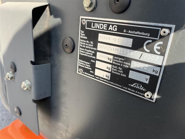 Grote foto linde h30t 03 triplo 430 freelift sideshift vorkversteller lpg 2002 agrarisch heftrucks