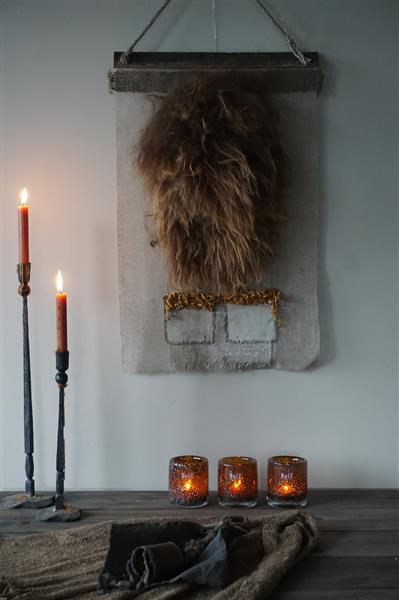 Grote foto wanddoek ijslands bruin schapenvacht h75 x b50 cm huis en inrichting woningdecoratie