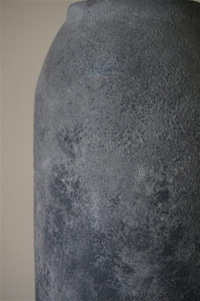 Grote foto vaas tall minimalistic l stone black h50 x d13 cm huis en inrichting woningdecoratie