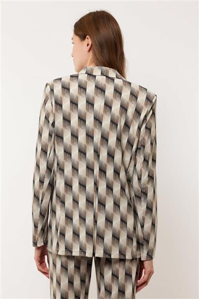 Grote foto becky blazer 24vyg07 zand sahara kleding dames jassen zomer