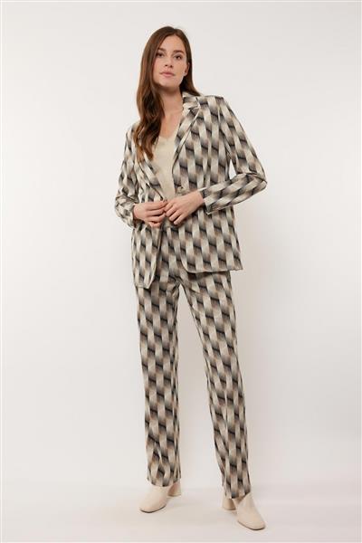 Grote foto becky blazer 24vyg07 zand sahara kleding dames jassen zomer