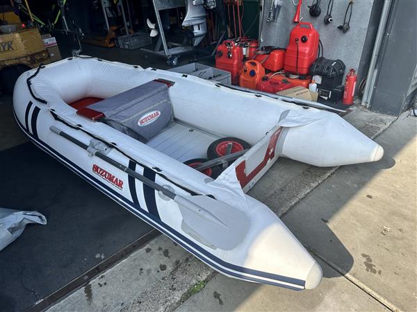 Grote foto a rubberboot suzumar aluminium vlonderbodem nieuwe boot watersport en boten motorboten en jachten