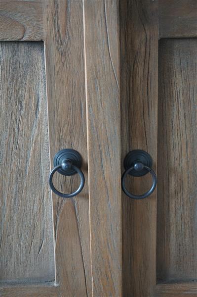 Grote foto teak nachtkastje 1 lade 2 deurtjes h71 x b50 5 x d35 cm huis en inrichting bankstellen