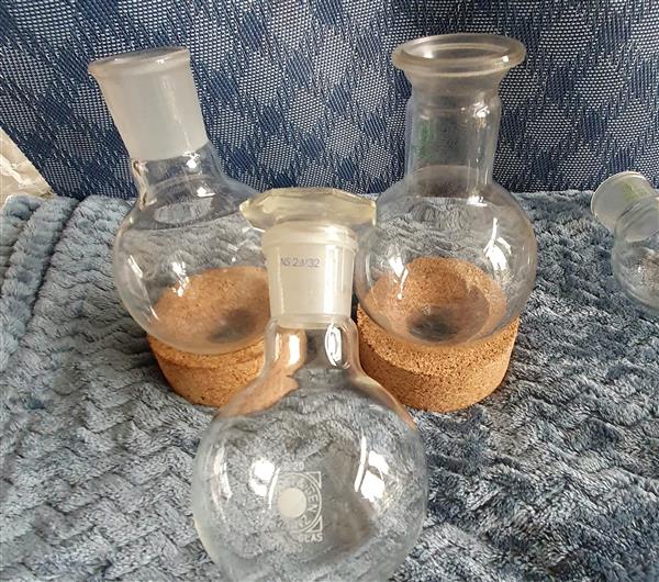 Grote foto laboratoriumglas bolbodemkolven diversen overige