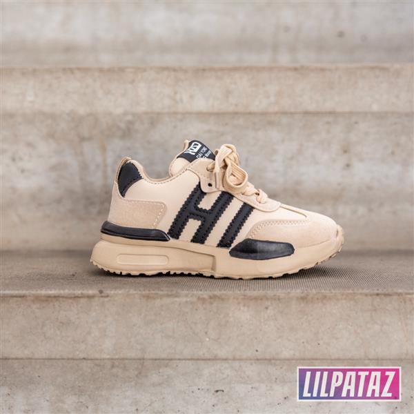 Grote foto hulckz beige maat 26 35 kindersneakers maat 29 kinderen en baby schoenen voor meisjes