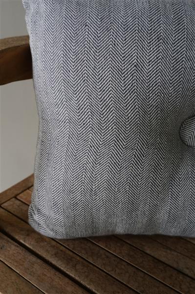 Grote foto ibiza button cushion stone 40 x 50 cm huis en inrichting bankstellen