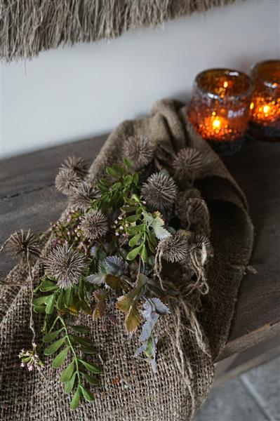 Grote foto kunst toef met distel en shabby doek h36 x b20 cm huis en inrichting woningdecoratie