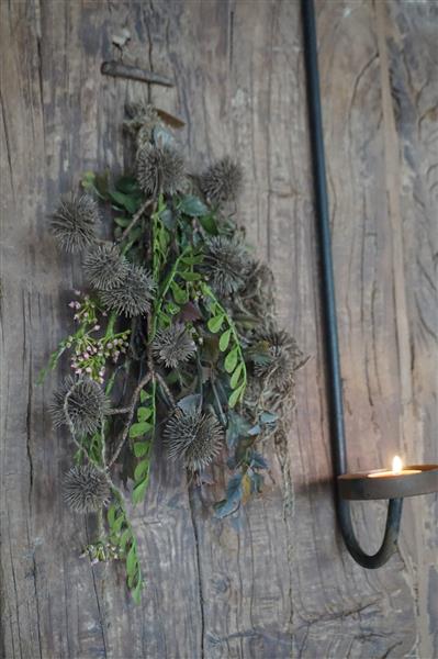 Grote foto kunst toef met distel en shabby doek h36 x b20 cm huis en inrichting woningdecoratie