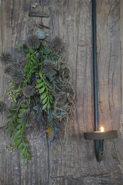 Grote foto kunst toef met distel en shabby doek h36 x b20 cm huis en inrichting woningdecoratie