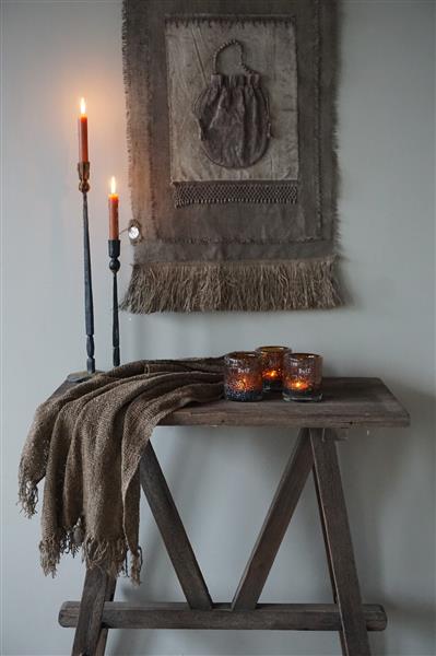 Grote foto shabby doek leem l155 x b55 cm huis en inrichting woningdecoratie
