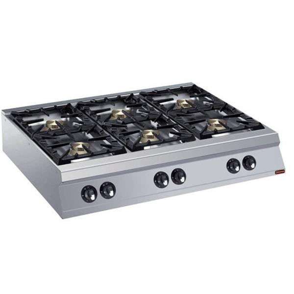 Grote foto gasfornuis 6 branders top amp quot powerful amp quot diamond g22 6b12tpw n diversen overige diversen