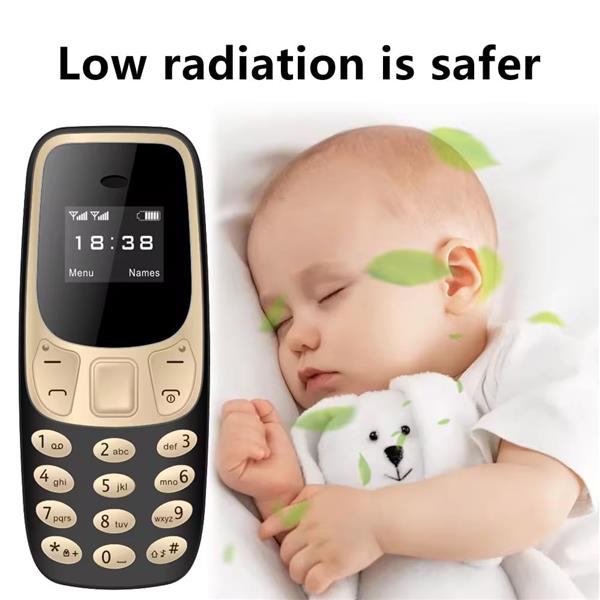 Grote foto bm10 mini telefoon 0.66 inch hd scherm dual sim dumphone gsm oranje telecommunicatie mobieltjes